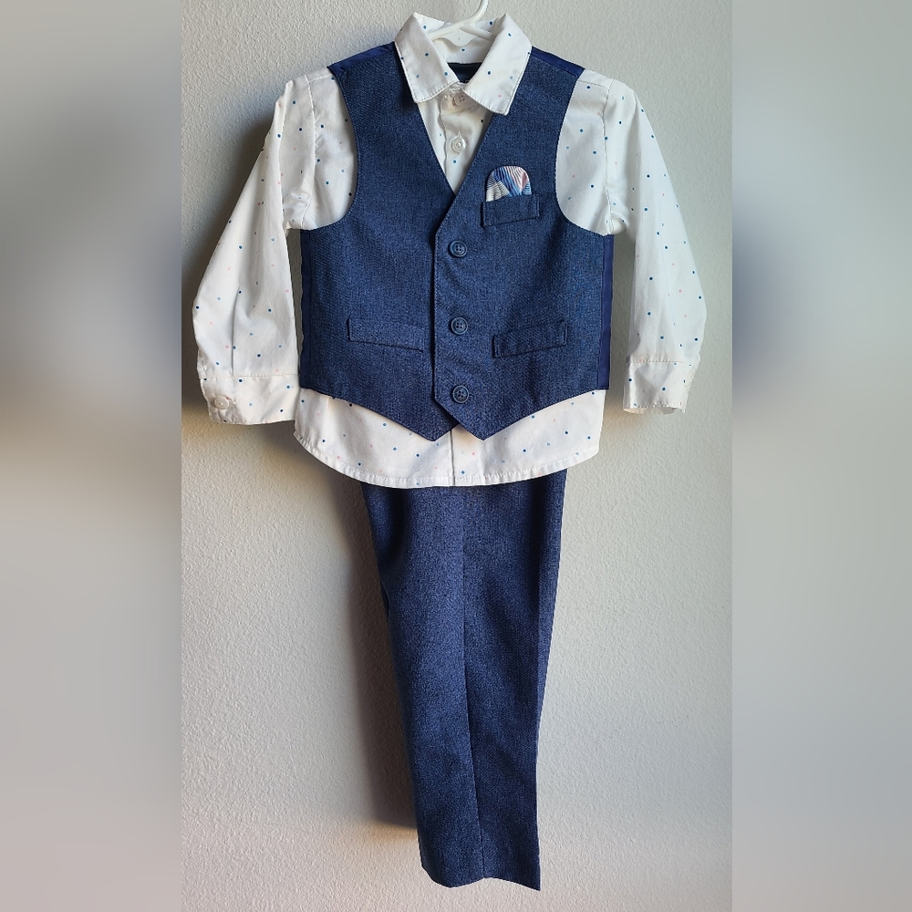Nautica- Boy's Blue 3-Piece Suit Set, Sz 18M
